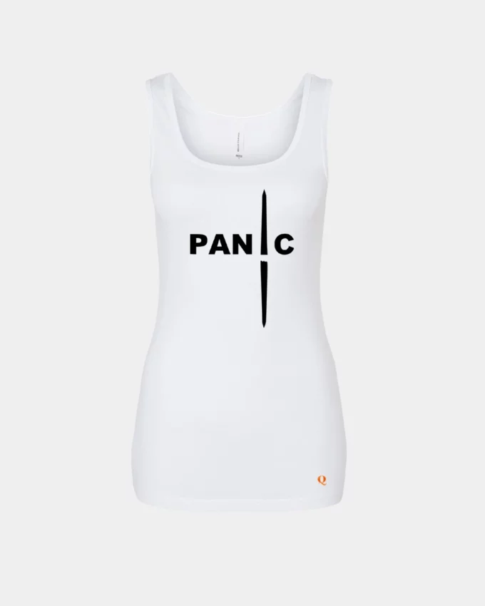 Panic In DC Political Tank Top Made In America White Women's