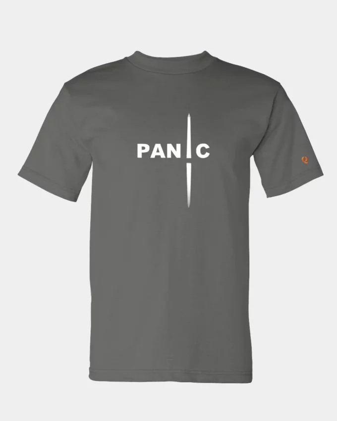 Panic In DC Political Tee Shirt Made In America Gray Men's