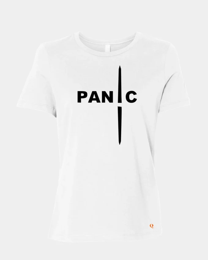 Panic In DC Political Tee Shirt Made In America White Women's