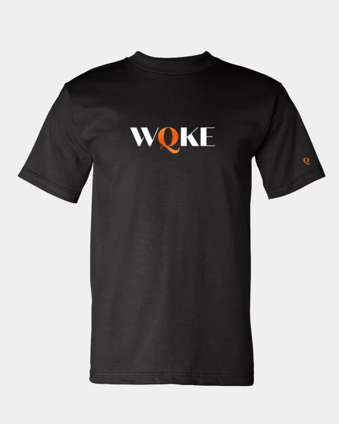 WQKE Tee Shirt Made In America Black Men's