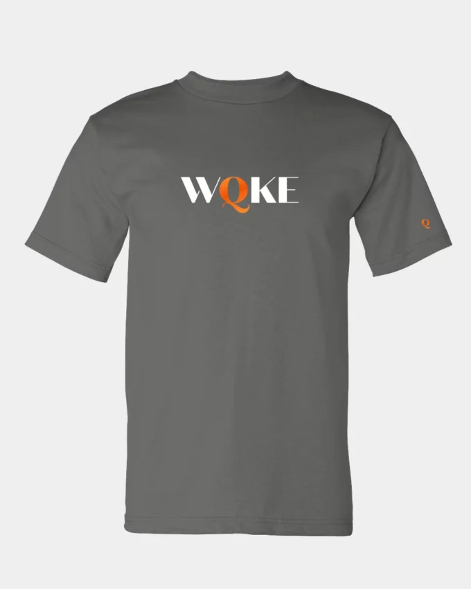 WQKE Tee Shirt Made In America Gray Men's