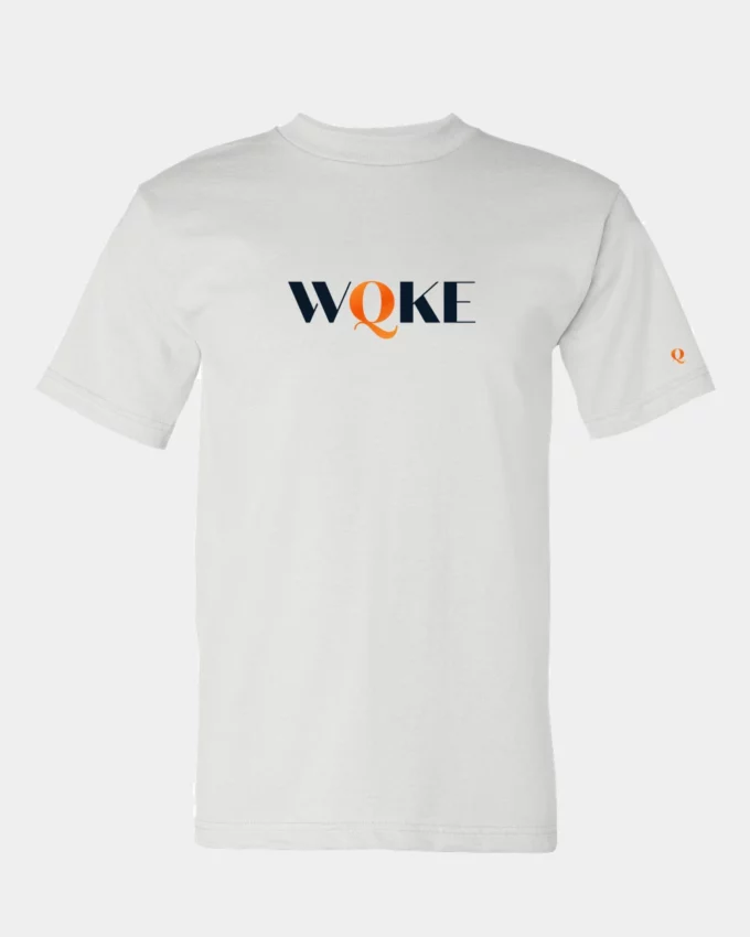WQKE Tee Shirt Made In America White Men's