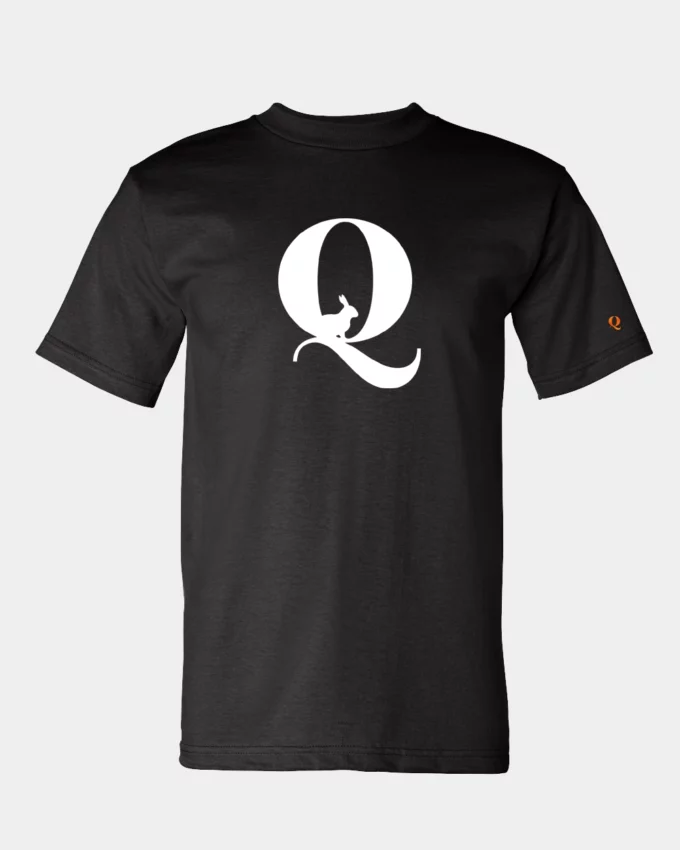 Q Rabbit Political Meme T Shirt Men's Black