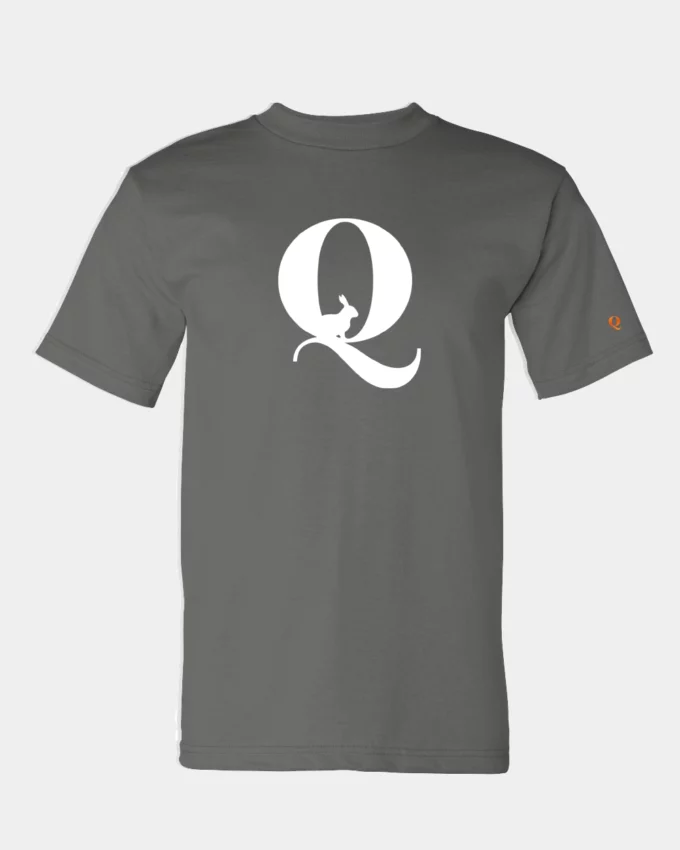 Q Rabbit Political Meme T Shirt Men's Gray