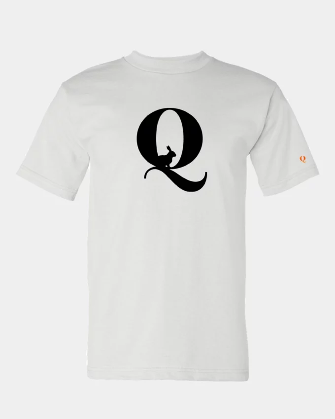Q Rabbit Political Meme T Shirt Men's White