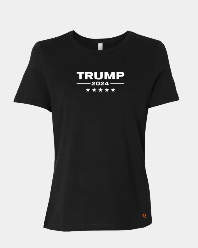 Trump 2024 Tee Shirt Black Womens
